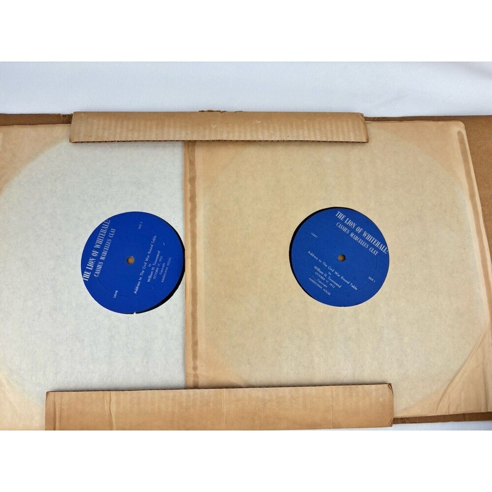 Rare‎ 1952 Cassius Marcellus Clay "The Lion Of Whitehall Double LP 33 RPM Vinyl